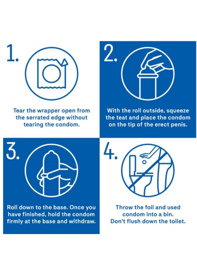 واقيات ذكرية ديوركس غير مرئية رقيقة للغاية، 3 قطع - Image 3